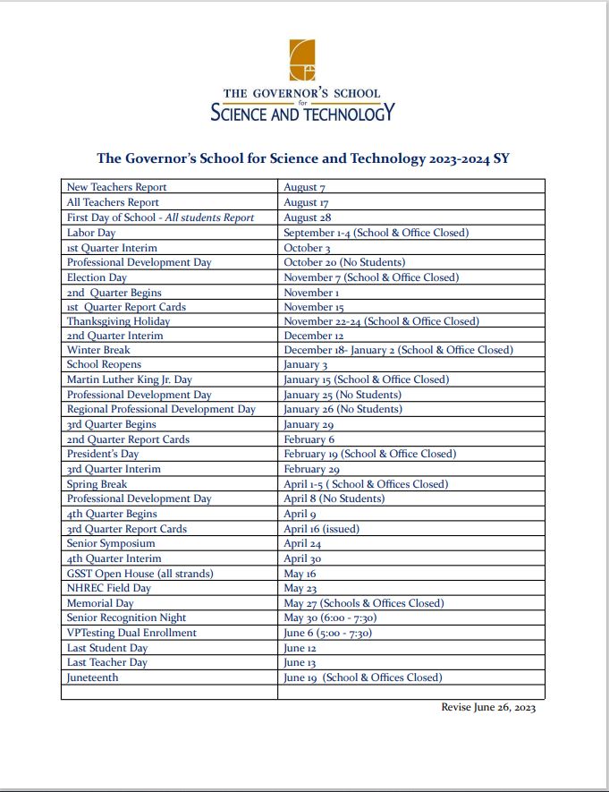 Calendar - New Horizons Calendar - New Horizons